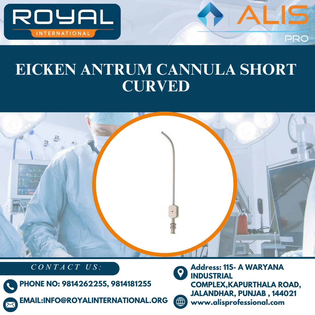 Eicken Antrum Cannula Short Curved - Operating Type: Manual