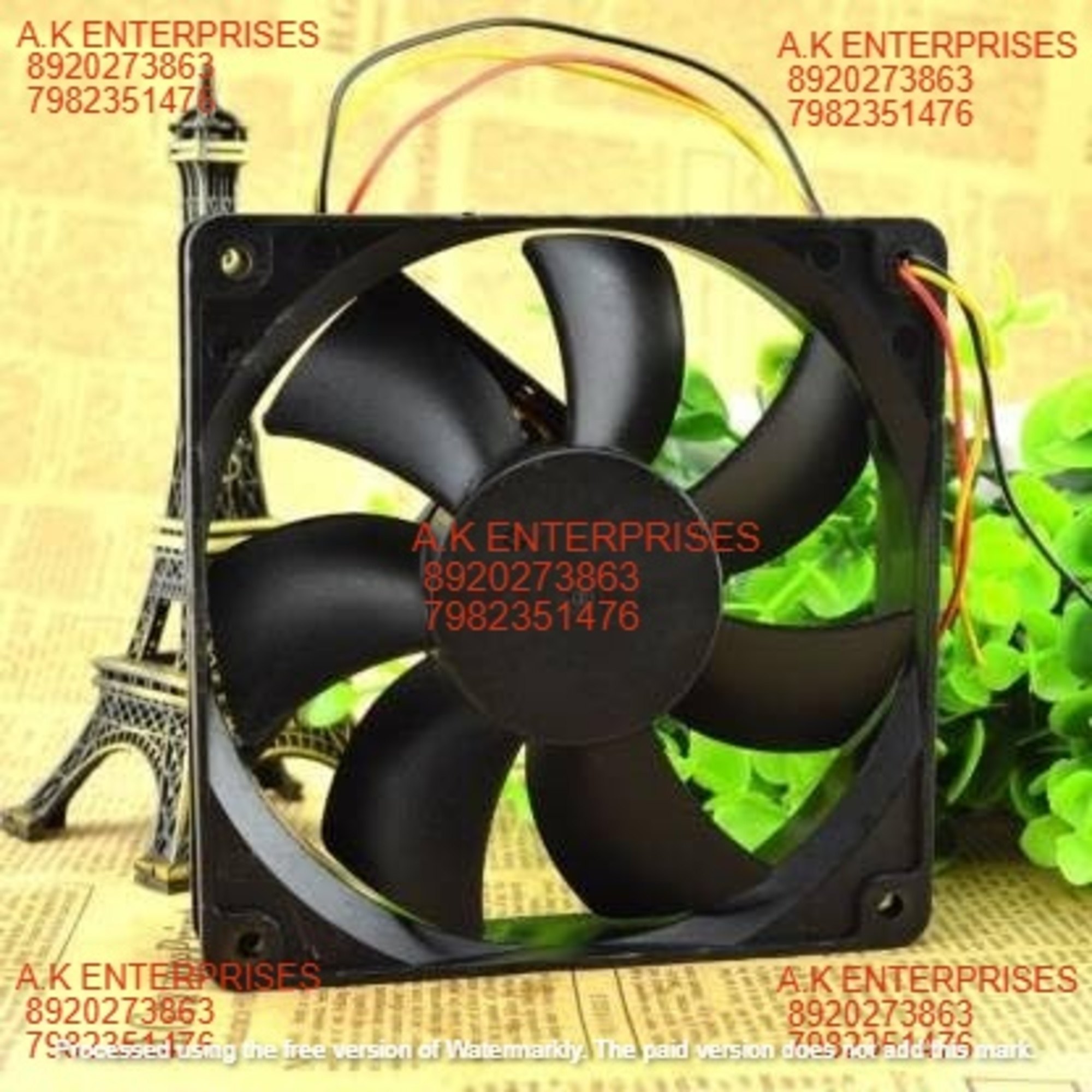 ADDA AD1224UB-A72GL DC BRUSHLESS,DC-24V-0.25A Cooling Fan,120 * 120 * 25MM 3 Wire