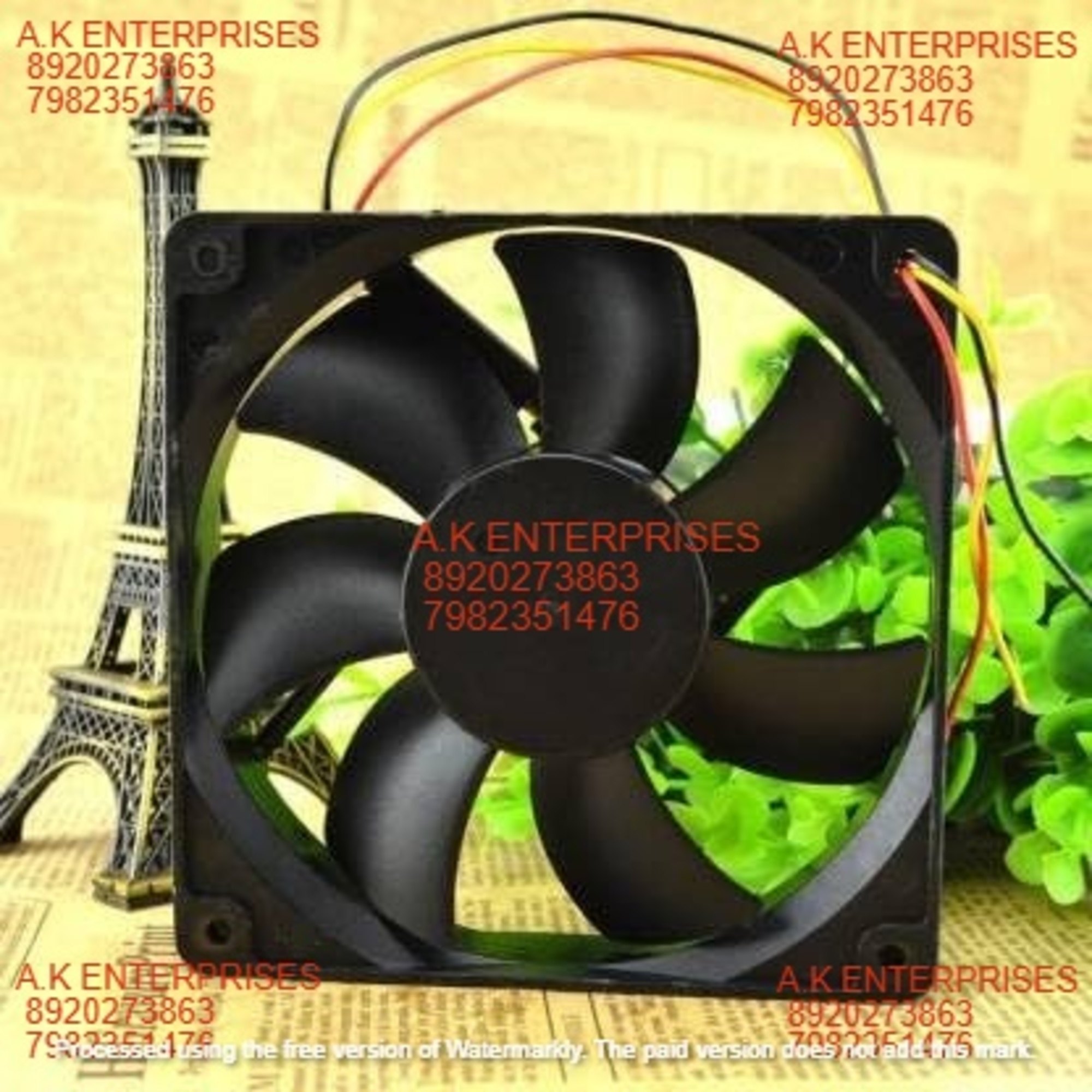 ADDA AD1224UB-A72GL DC BRUSHLESS,DC-24V-0.25A Cooling Fan,120 * 120 * 25MM 3 Wire