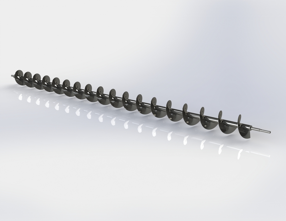 INCLINED U-THROUGH SCREW CONVEYOR