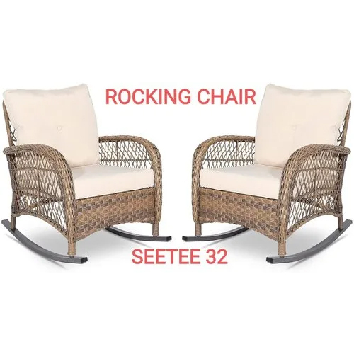 Seetee Outdoor Wicker Rocking Chair - Assembly: No Assembly Required