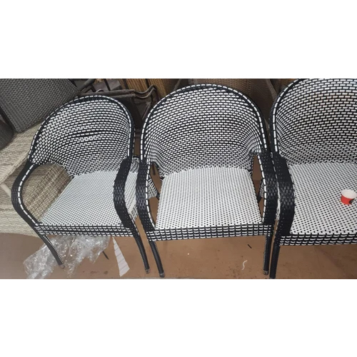 Aluminium Wicker Chair - Assembly: No Assembly Required