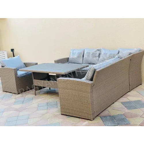 Gray Wicker Sofa Set - Application: For Sitting