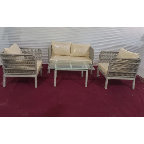 4 Seater Rope Sofa Set - Assembly: No Assembly Required