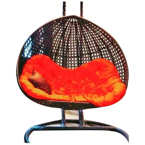 2 Seater Wicker Swing Chair - Assembly: No Assembly Required