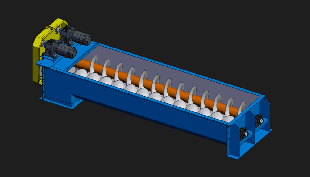 TWIN SCREW CONVEYOR