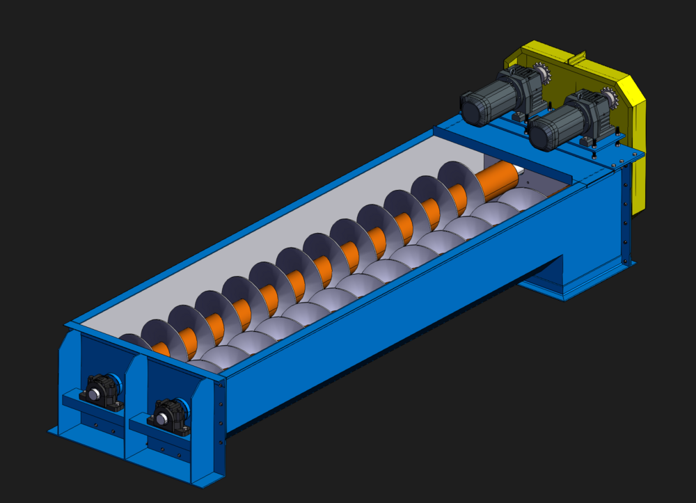 TWIN SCREW CONVEYOR