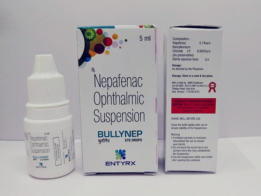 Napafenac 0.1+ Benzalkonium chloride solution i.p 0.005% Eye Drop