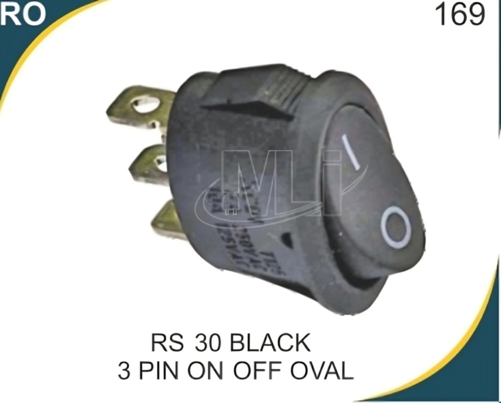  Rocker switch oval  3 pin 