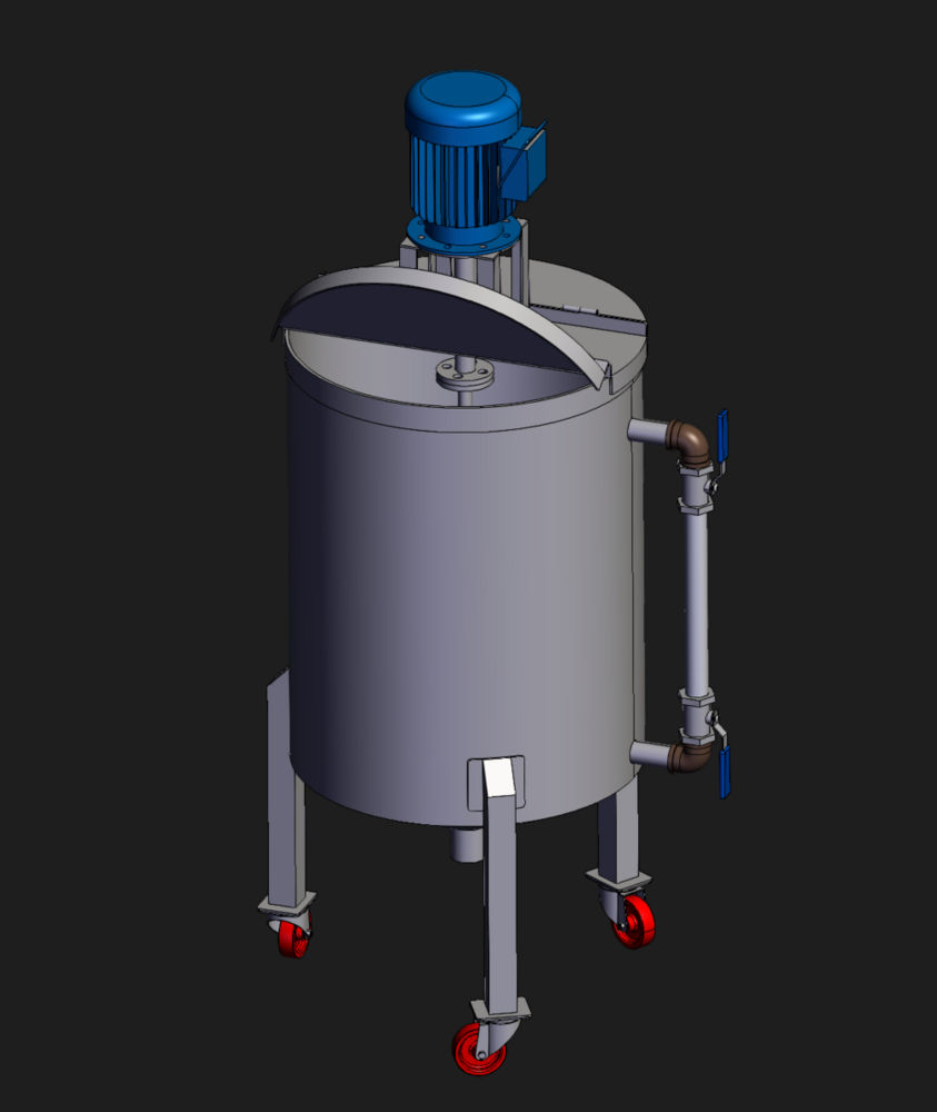 Stainless Steel Mixing Tank - 500 Gallon Capacity | Durable, Corrosion-Resistant Design, Easy-to-Clean Interior