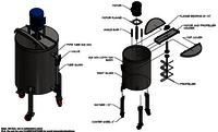 STAINLESS STEEL MIXING TANK