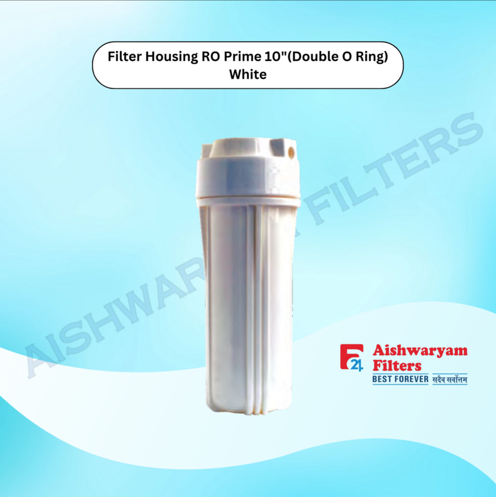 फिल्टर हाउसिंग RO प्राइम 10" (डबल ओ रिंग) सफेद