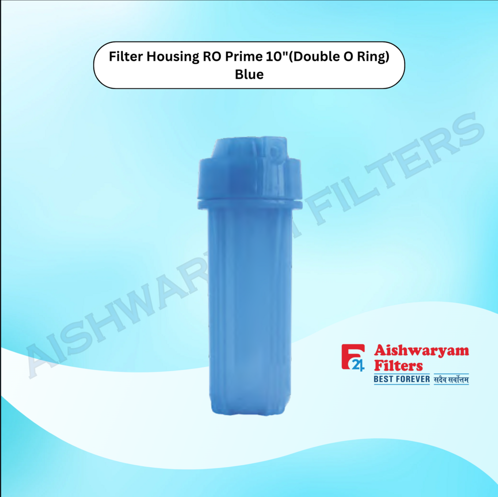 Filter Housing Ro Prime 10" (Double O Ring) Blue - Application: Water Purification