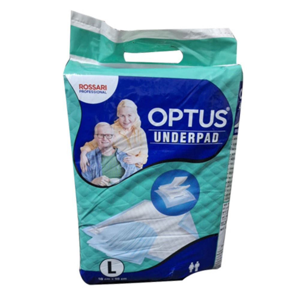 Optus Underpad Adult Diaper - Non-Woven Fabric, Large Size | Super Soft Touch, High Absorption, Leak Guard Protection