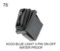 Kcd 3 Blue Light 3 Pin On-off Water Proof - Material: Copper/iron