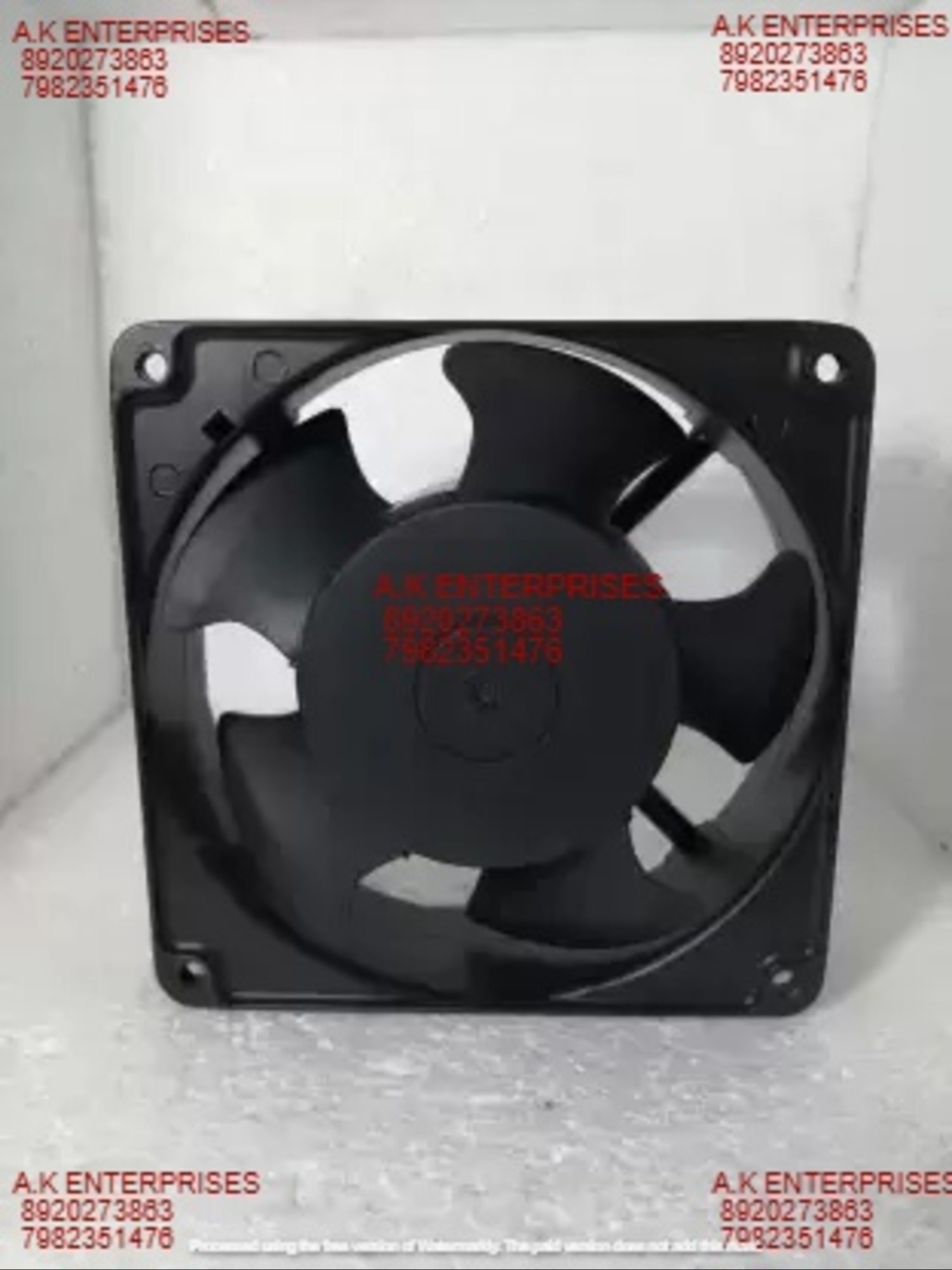 Hicool Axial Fan - Metal 120x120x38mm, Matte Black | 230vac 0.10a Dc Brushless, 2650 Rpm, 2-wire Design