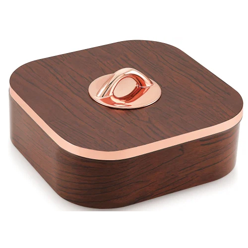 Fancy Sweets Dry Fruit Boxes Crizal 4 - Plastic Material, Custom Size, Brown Color | Matte Lamination Finish, Square Shape for Gifting & Storage