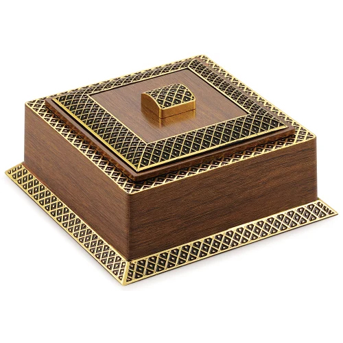 Fancy Dry Fruit Box Pine Nut - High-Quality Plastic, Customizable Size, Brown Color, Square Shape | Elegant Design for Gifting and Food Packaging