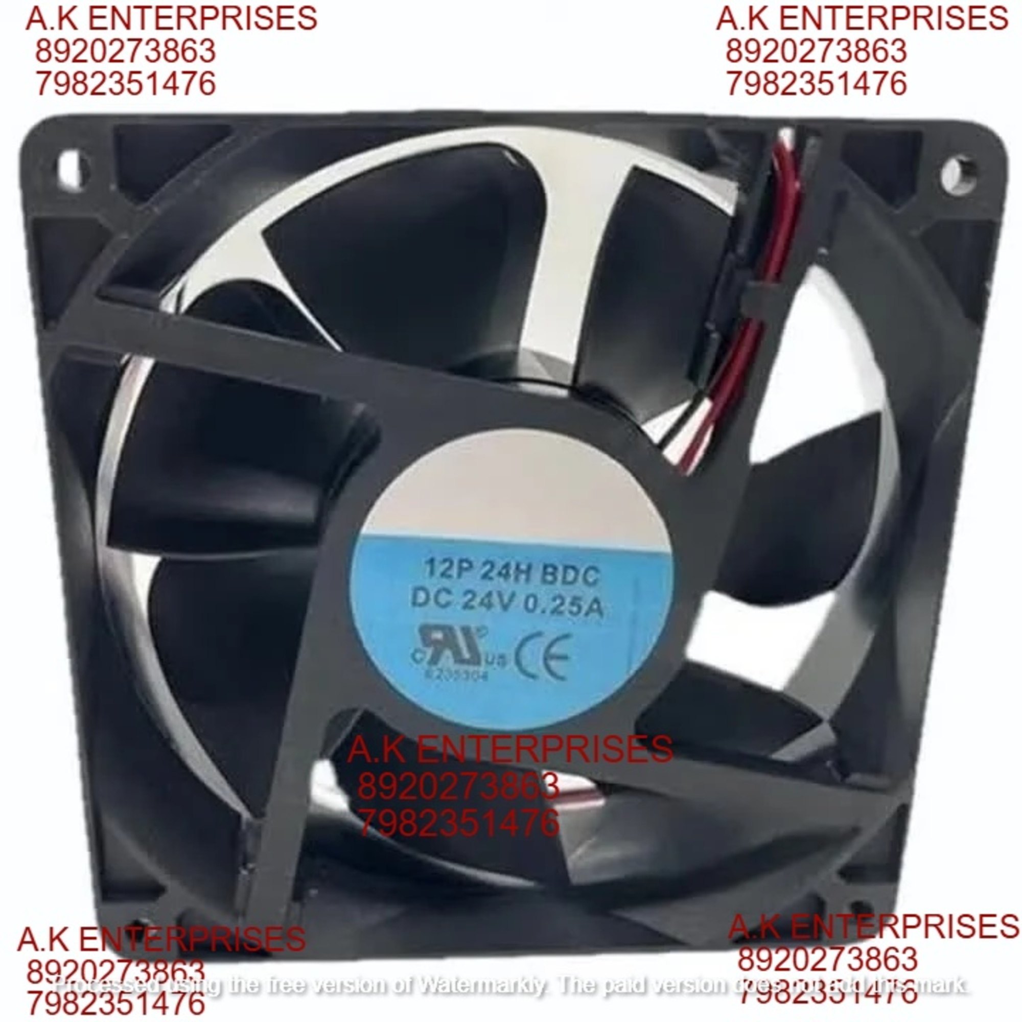 HICOOL Compact Fans 12P 24H BDC, 24 VDC