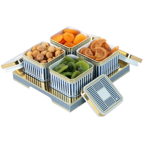 Airtight Container Plastic Candies Box Set Of 4 Pcs - Color: Different Available