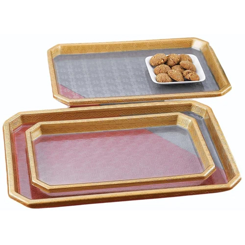 Acrylic Serving Tray 3 Pcs Set - Color: Different Available