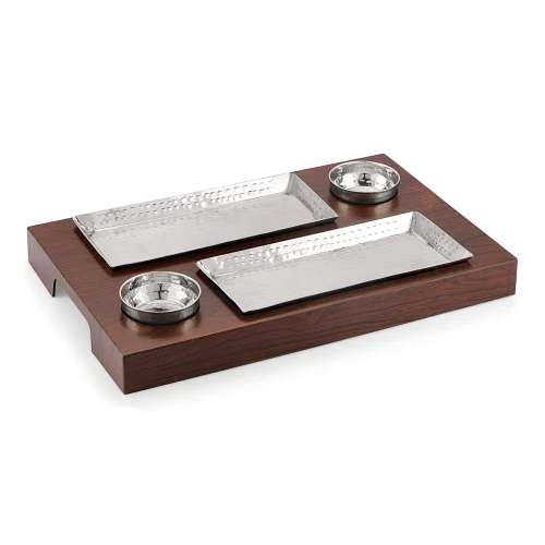 Rectangular Serving Platter - Color: Brown