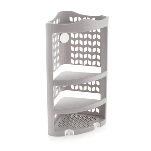 Flamingo Plastic Corner Rack - Color: Grey