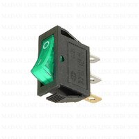 KCD 3 GREEN LIGHT 3 PIN ON-OFF