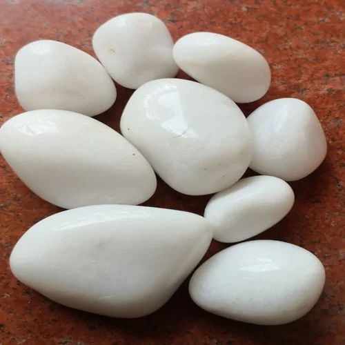 Polished Aquarium White Pebbles Stone - Artificial Stone Type: Solid Surface