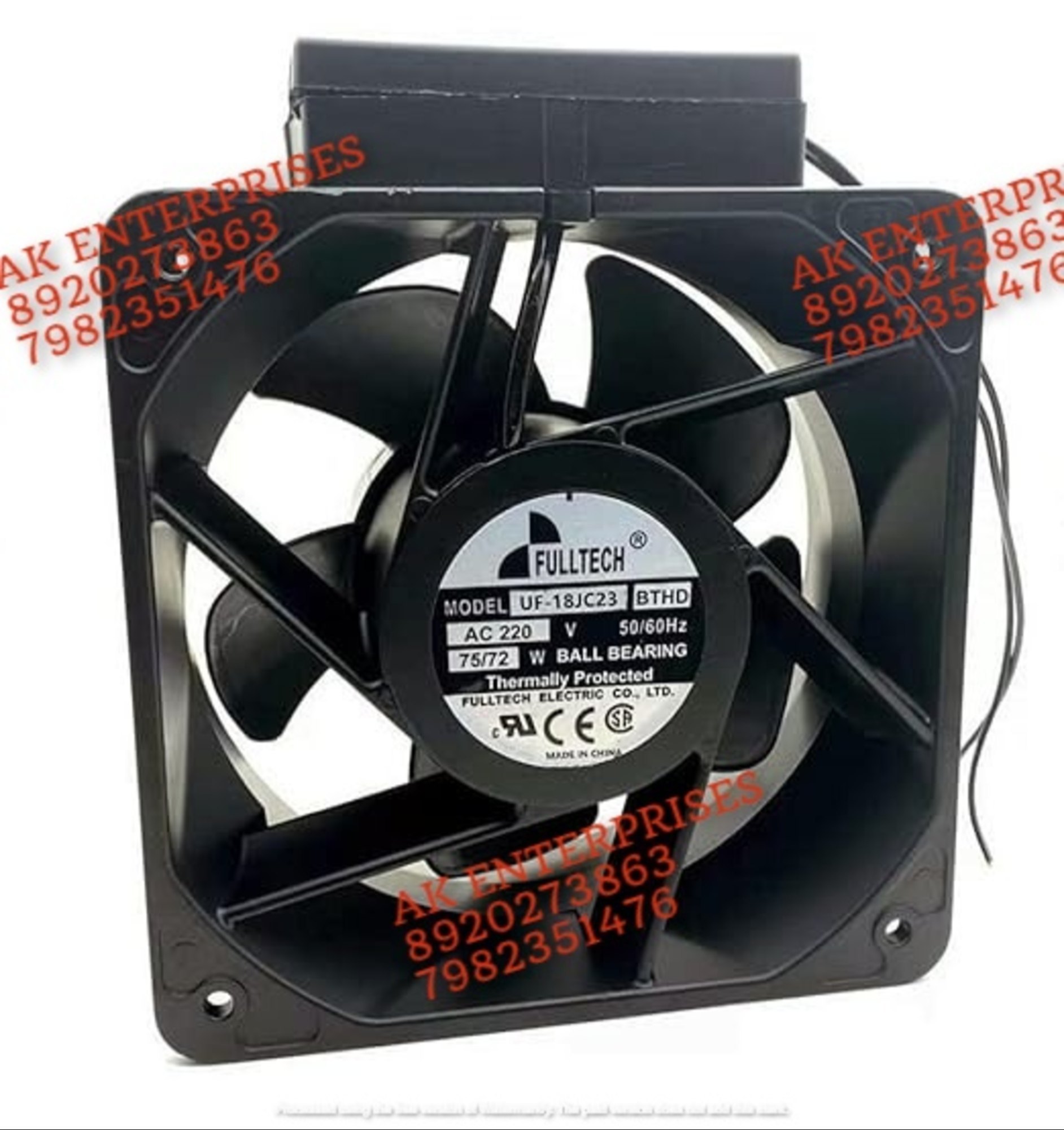 FULLTECH UF-18JC23 BTHD AC220V 75/72W 18CM Cooling Fan