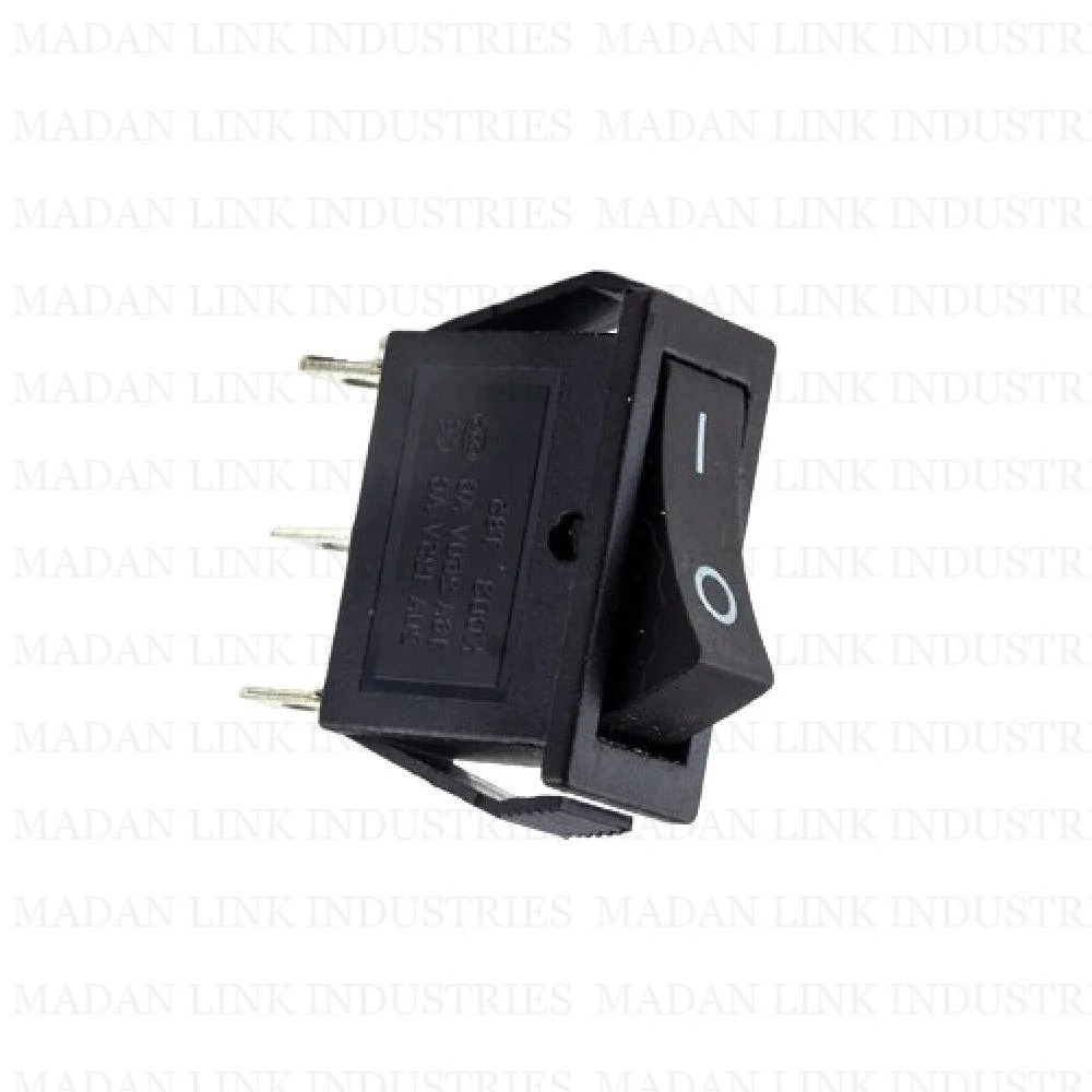 KCD3 BLACK 3 PIN ON-OFF
