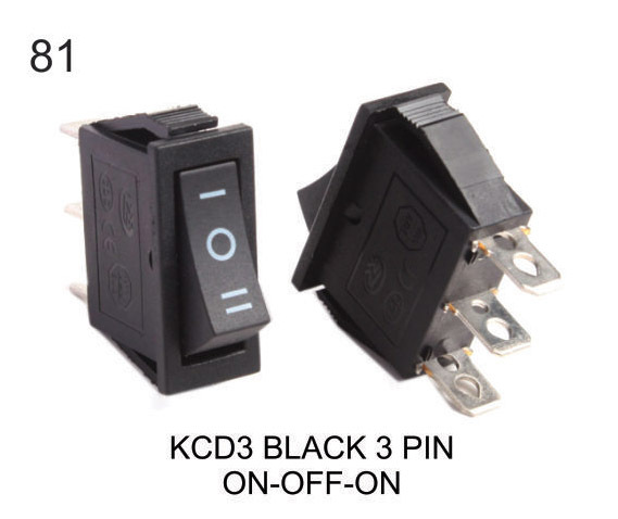KCD 3 BLACK 3 PIN ON-OFF-ON
