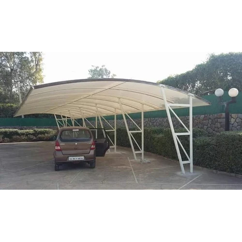 Outdoor Car Parking Shed - Color: White