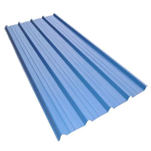 Blue Colour Profile Roofing Sheet - Steel, 10ft x 3.5ft x 0.50mm | Plain Pattern, Durable & Reliable Roofing Solution