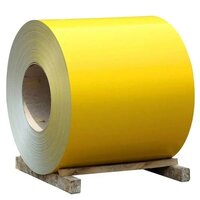 Prepainted Galvanized Steel Coil - 0.50mm X 1220mm, Yellow Powder Coated Finish - Durable, Corrosion Resistant, Ideal For Roofing And Cladding