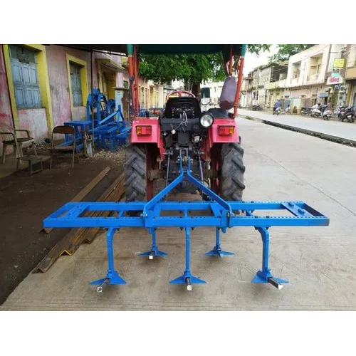 5 Tyne Tractor Cultivator - Color: Blue