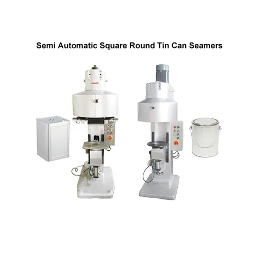 Semi Auto Square Round Tin Can Seamer Machine