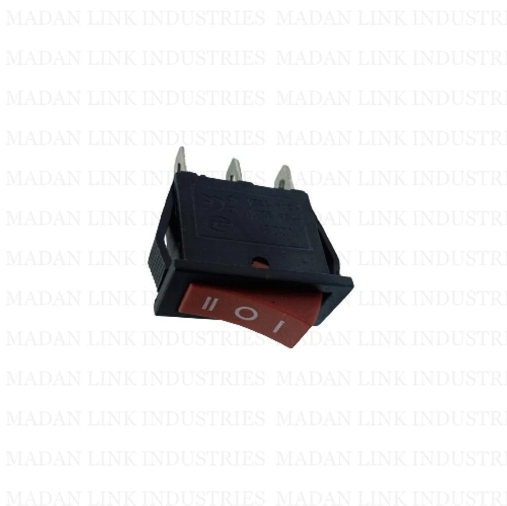 KCD 3 RED 3 PIN ON-OFF-ON