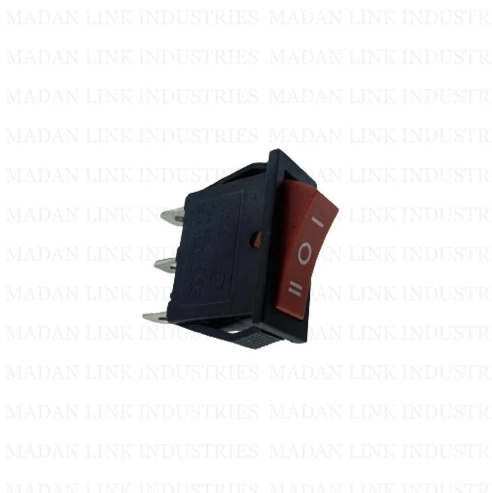 KCD3 RED (INDIAN ) 6A 3 PIN ON-OFF