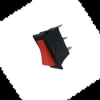 KCD3 RED (INDIAN ) 6A 3 PIN ON-OFF