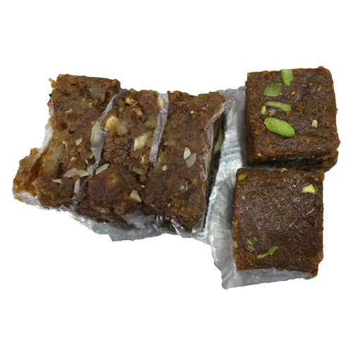 Anjeer Barfi Sweets - Food Grade Quality, Regular Size, Rough Texture , Made with High-Quality Figs, No Additional Food Colours