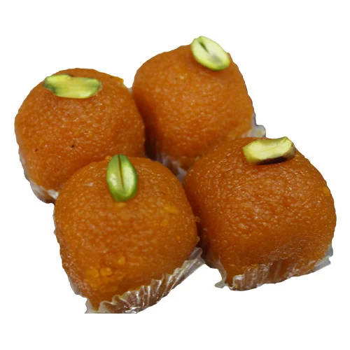 Motichur Sweet Laddu - Feature: No Use Of Harmful Food Colour