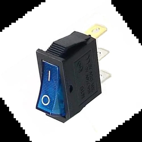 KCD 3 Blue Light 3 Pin  On Off