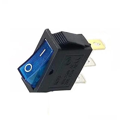 KCD 3 BLUE LIGHT 3 PIN ON-OFF