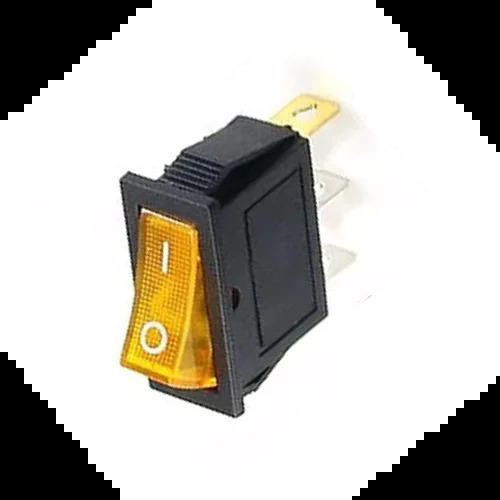 KCD 3 YELLOW LIGHT 3PIN ON-OFF