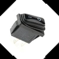 KCD3 BLACK 2 PIN ON-OFF WATER PROOF