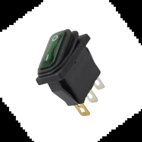 KCD 3 GREEN LIGHT 3 PIN ON-OFF WATER PROOF