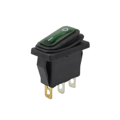 KCD 3 GREEN LIGHT 3 PIN ON-OFF WATER PROOF