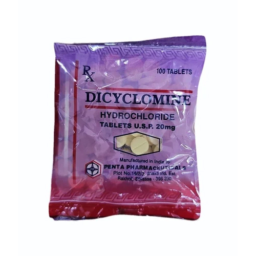 Dicyclomine Hydrochloride 20Mg Tablets - Physical Form: Capsules