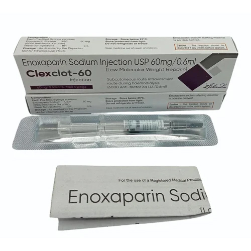 60Mg Enoxaparin Sodium Injection - Physical Form: Liquid